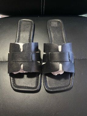 Unbranded Black Slide Sandals - Slip-On Casual Slides Size 42/11 US